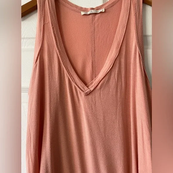 Free People We The Free Coral Plunge Tank Top Size Small - Picture 2 of 4